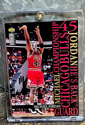 90s Chicago Bulls Michael Jordan ♯45 Michael Jordan Card - 90's SP - INSERT - VERY RARE! WEARING BULLS