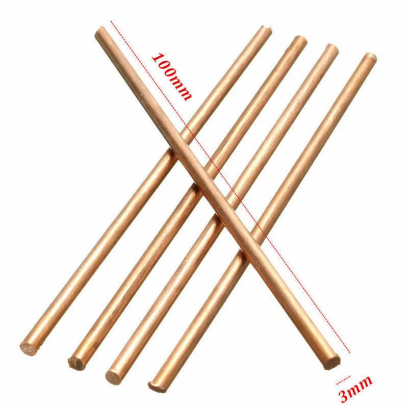 1-10 pezzi Dia 3-30 mm T2 rame rosso asta rotonda barra solidi tornio barra utensile da taglio - Immagine 4 di 4