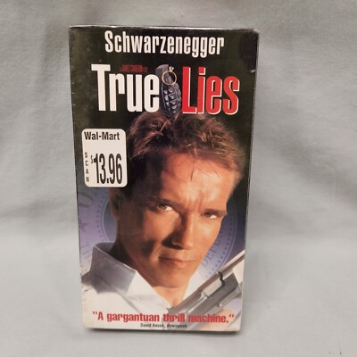 True Lies SEALED VHS 1995 Arnold Schwarzenegger & Jamie Lee Curtis ...