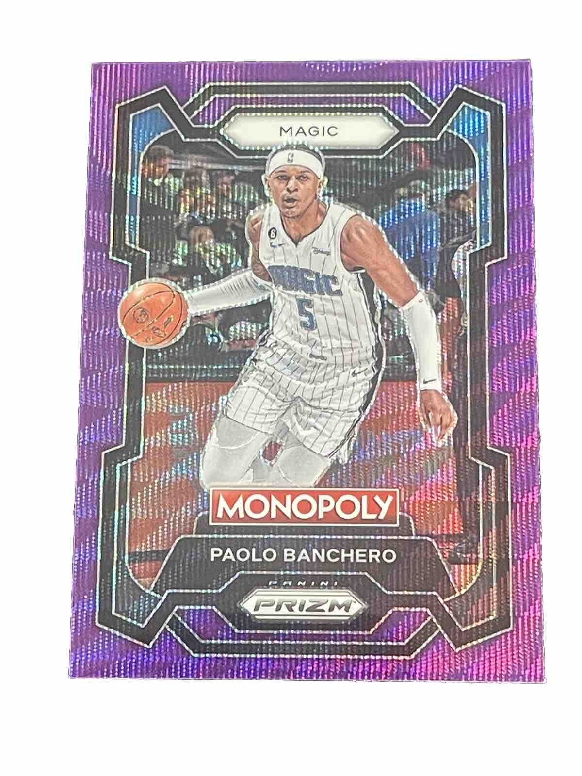 Paolo Banchero 2023-24 Panini Prizm Monopoly Purple Wave Prizm #64 Magic Mint