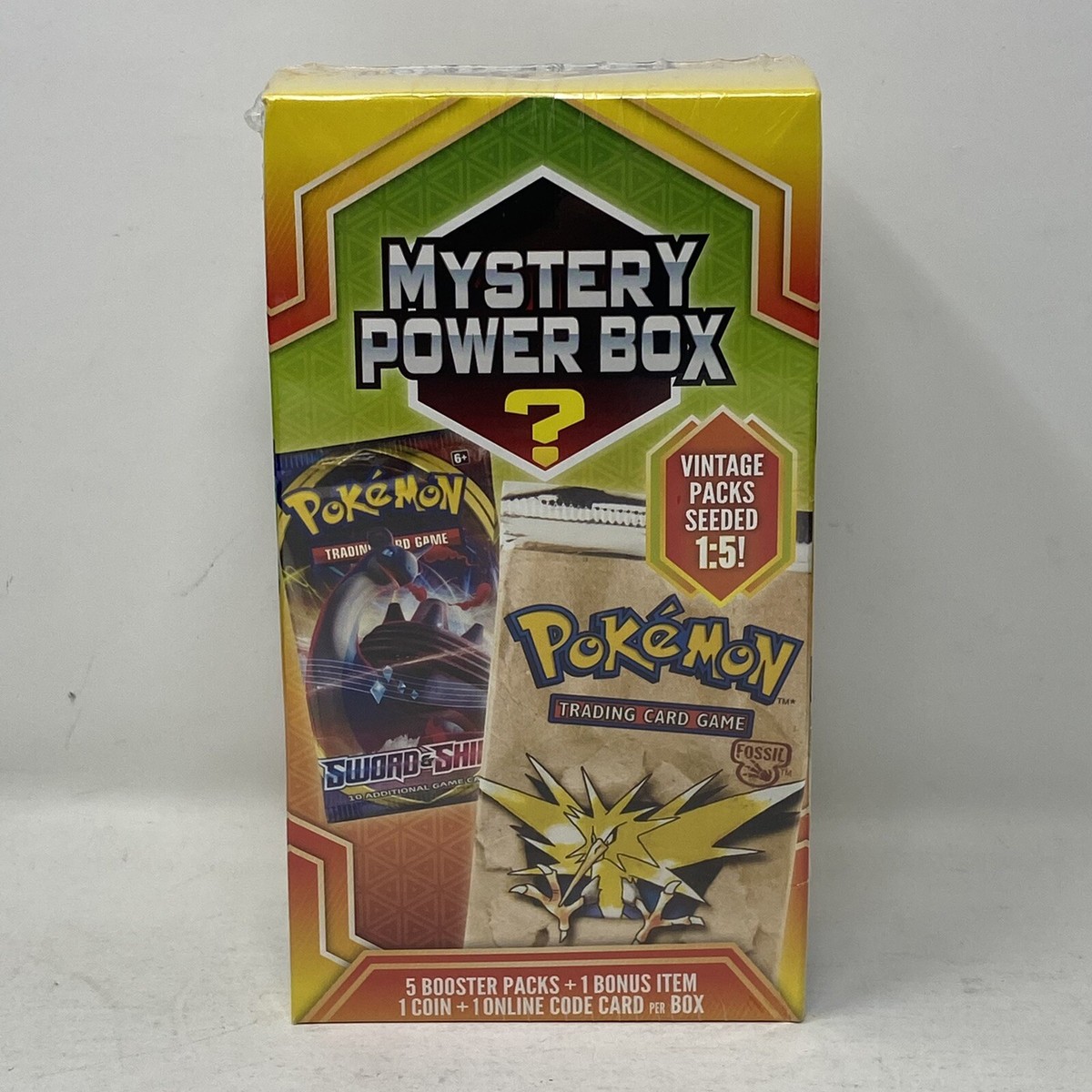 Sword & Shield Charizard Mystery Box Pokmon Mystery Box  4 Booster Packs  + Bonus, Chance At Vintage Cards! The Mystery Machine LEGO (R) Complete  Sets & Packs