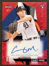 2021 Finest Rookie Design Variation Auto Red Refractors #FRDA-CM Casey Mize 3/5