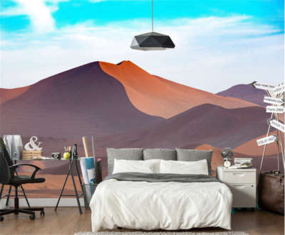 Plain Sandy Realm 3D Full Wall Mural Photo Wallpaper Printing Home Kids Decor