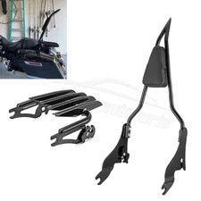 27" Detachable Backrest Sissy Bar + Luggage Rack For Harley CVO Road Glide 09-25