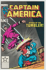Captain America #291 March 1984 Marvel Comic Attack of the Tumbler