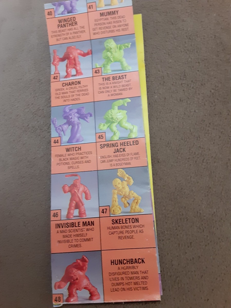 Monster in My Pocket Brochure Pamphlet MatchBox Mimp Gray