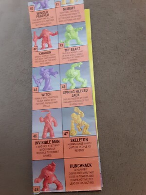 Monster in My Pocket Brochure Pamphlet MatchBox Mimp Gray