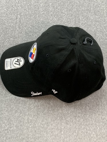 PITTSBURG STEELERS NFL '47 Clean Up WOMEN'S ADJUSTABLE Strap Back Cap Hat Round - Picture 4 of 16