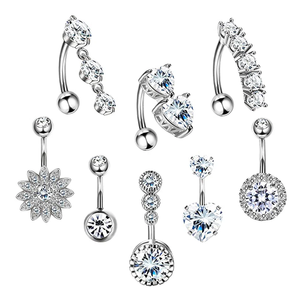 Stone belly shop button rings