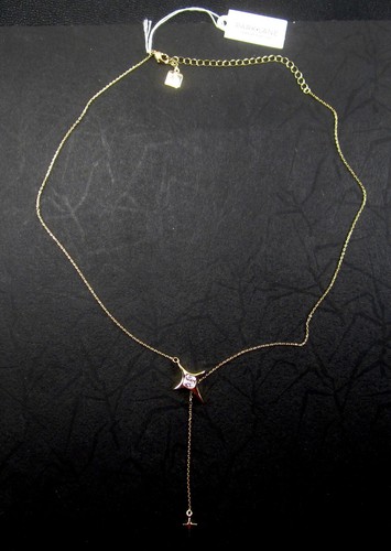 NEW PARK LANE LUNA Lariat "Y" style NECKLACE Gold Star w/Stone 14-22 Carat - Picture 6 of 7