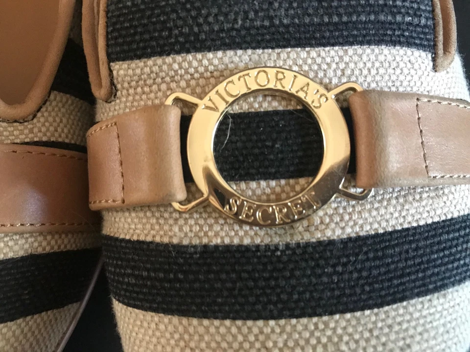 MOCASINES VICTORIA’S SECRET TOSTADOS/NEGRO, ZAPATOS PLANOS TALLA 8 M Foto 4 de 4