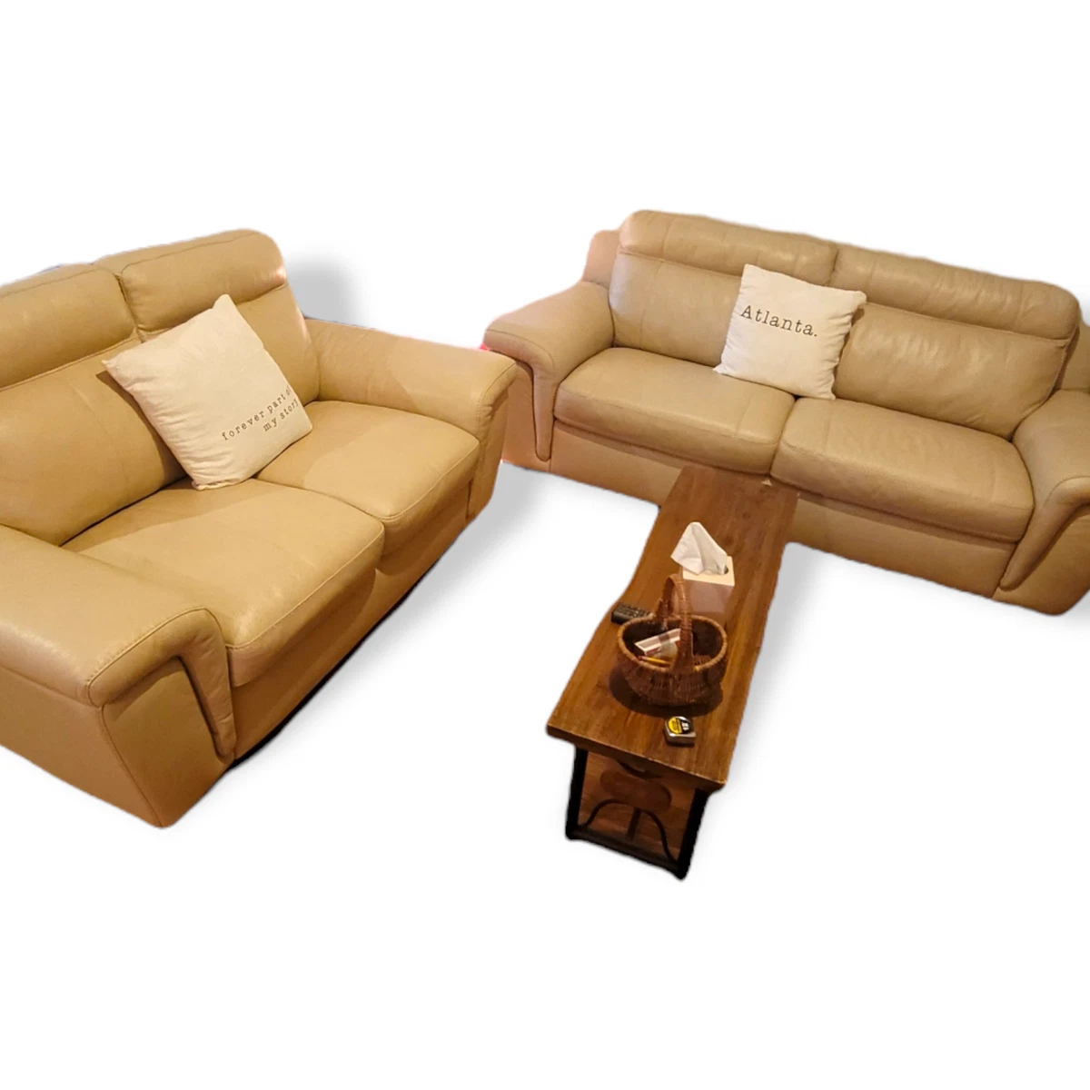 Natuzzi Leather Sofa And Loveseat Set Matttroy