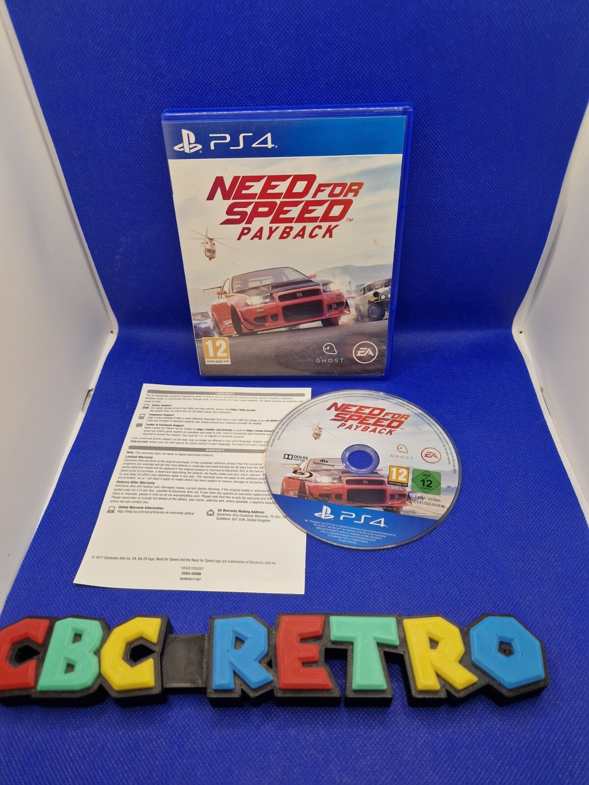Need For Speed Payback Playstation PS4 Video Game PAL