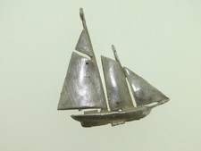 GORGEOUS KEN KANTRO STERLING SILVER LOVELL DESIGNS LARGE SAILBOAT PENDANT