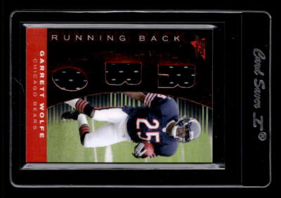 2007 Topps Performance Skill Sets RB Triple Relics Bronze Garrett Wolfe /50