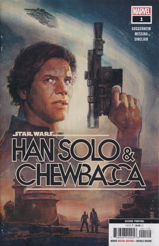 STAR WARS: HAN SOLO & CHEWBACCA #1 (2ND PRINT VARIANT) COMIC BOOK ~ Marvel - 第 1/1 張圖片