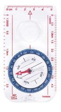 SKINSTAR Kartenkompass Wandern Outdoor Kompass Taschenkompass Lupe blau