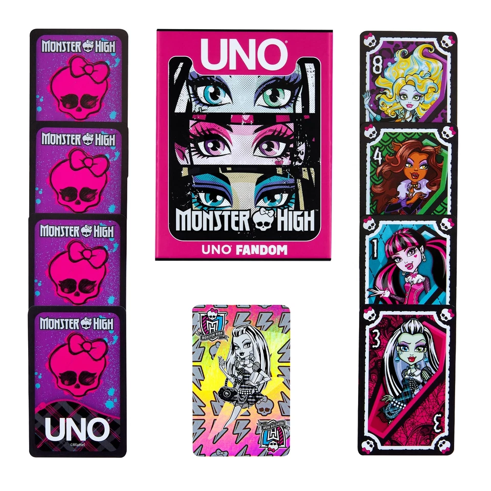 ✨ Monster High x UNO Fandom Game Deck Mattel ✨ - Image 3 of 4
