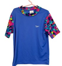 Speedo Girls Swim Rash Guard / Swim Top - UV Protection - Size 10 / Medium