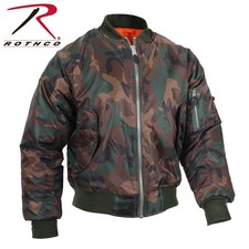 Rothco Ma 1 Flight Jacket Woodland Camo 3xl For Sale Online Ebay