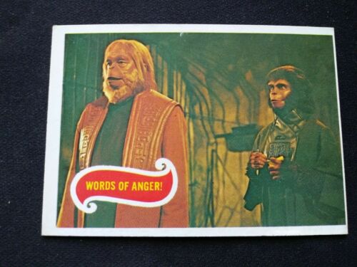 1969 Topps Planet of the Apes (arrière vert) Carte #23 Mot de colère ! (VG/EX) - Photo 1/3