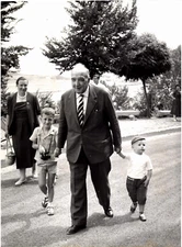 Revisondoli, Zoli, Chairman of the Board on holiday Vintage silver print Ti