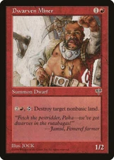 MTG Magic the Gathering Dwarven Miner (169/351) Mirage LP