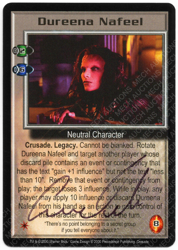 babylon-5-ccg-crusade-embossed-card-dureena-nafeel-carrie-dobro