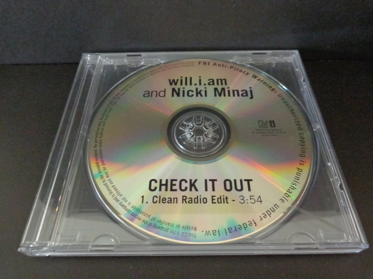 Nicki Minaj Will.I.Am ‎Check It Out レコード CHECK IT OUT by WILL.I.AM and NICKI MINAJ-Rare Collectible