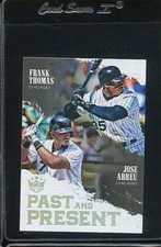 2018 DIAMOND KINGS PAST AND PRESENT #PP6 FRANK THOMAS JOSE ABREU WHITE SOX