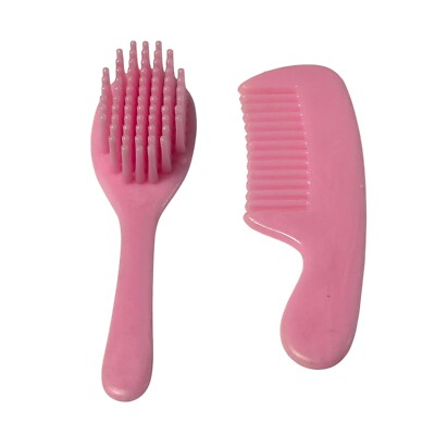 Vintage Ginny Vogue Replacement Pink Hair Brush And Comb Set 1980s