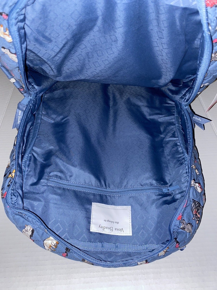 Vera Bradley A Cat’s Life Essential Large Backpack Trolley Sleeve Laptop Pocket Vera Bradley Essential Large Backpack Laptop Pocket NWT Cats  main image 4