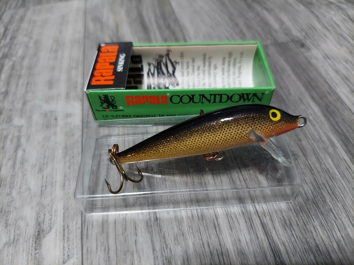 RARE RAPALA COUNTDOWN 7 G VINTAGE CD-07 GOLD NIB CD 07 FISHING