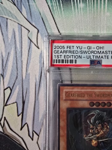 Gearfried the Swordmaster FET-EN022 Ultimate Rare 1st Edition PSA Grade 8 - Picture 3 of 10