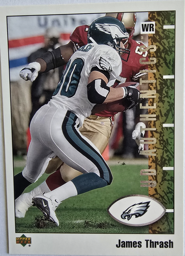 James Thrash, 2002 Upper Deck Authentics, Philadelphia Eagles, WR, Card # 67