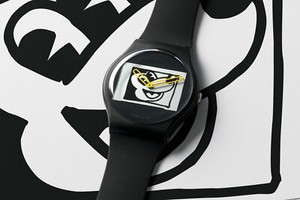 Swatch x Keith Haring Mickey Blanc Sur Noir-SUOZ 337-New Disney Mouse | eBay