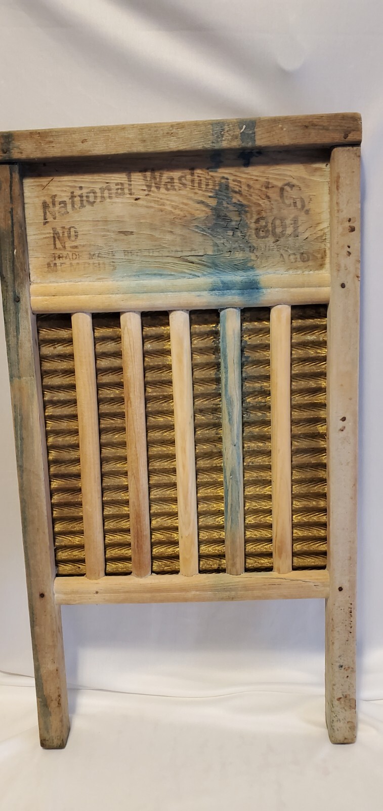 WASHBOARD Vintage National Washboard Co. No. 801 Top Notch Brass