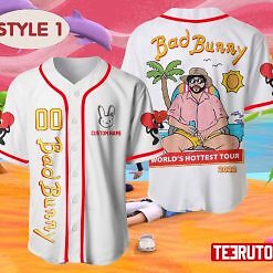 Bad Bunny Tour Baseball Jersey