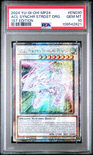 PSA 10 Accel Synchro Stardust Dragon | MP24-EN030 | Quarter Century Secret Rare