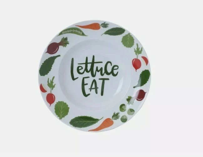 Gourmet Basics de Mikasa ~ Extravagante juego de palabras para verduras ~ Porcelana ~ Juego de 5 piezas para servir Foto 2 de 4