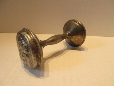 silver plated rattle