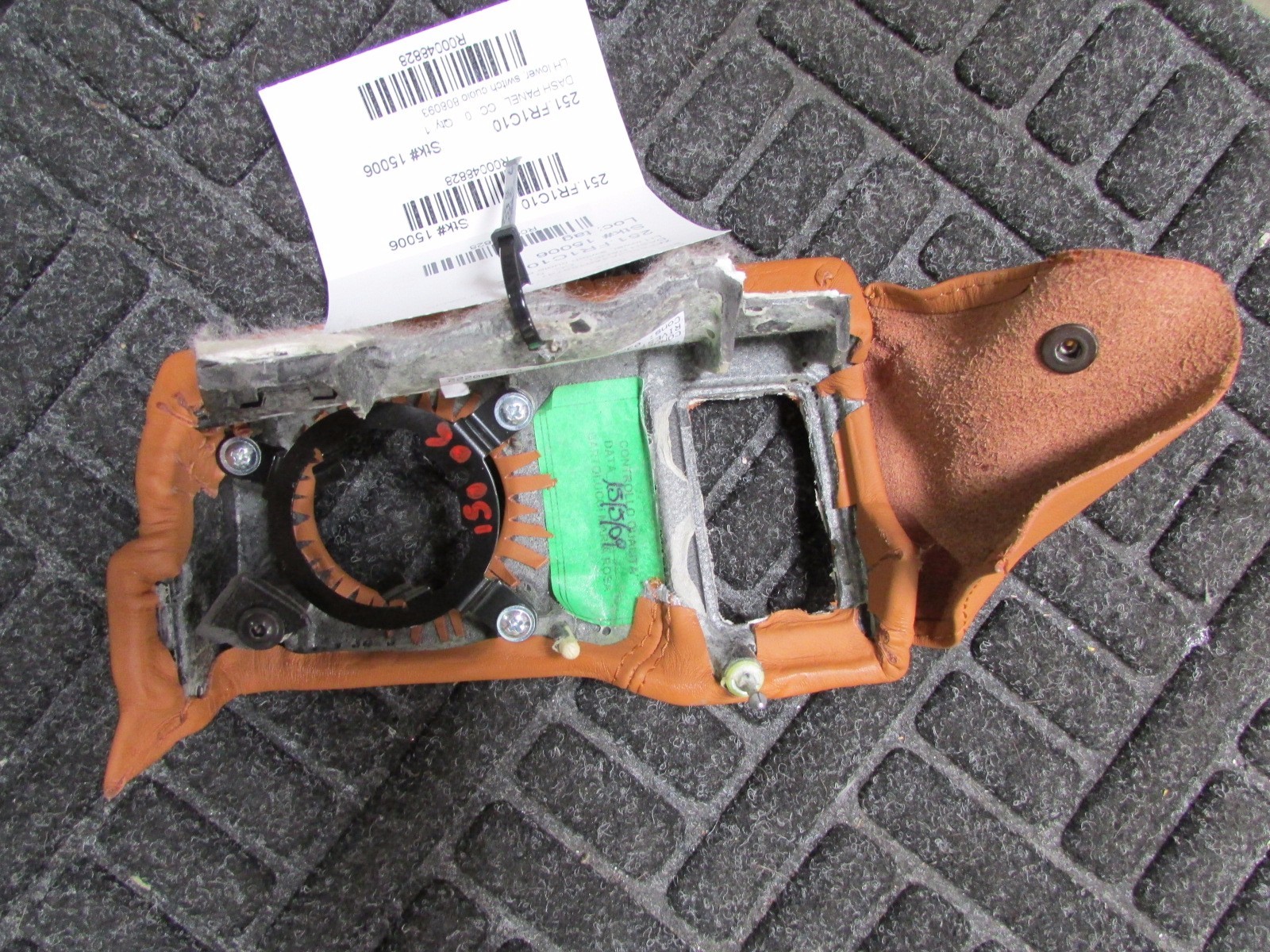 Ferrari California, LH, Left Dash Panel Lower Switch, Cuoio, Used P/N 80809324