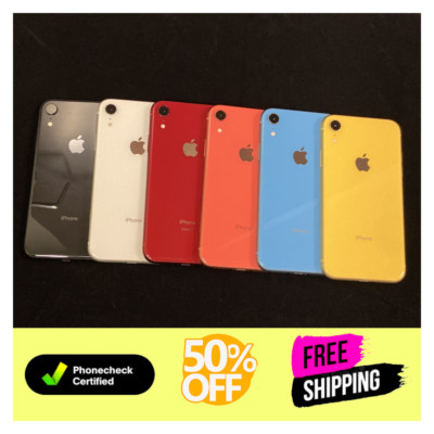 Apple iPhone XR 64GB Unlocked Tmobile Verizon Att Boost Battery Good Condition