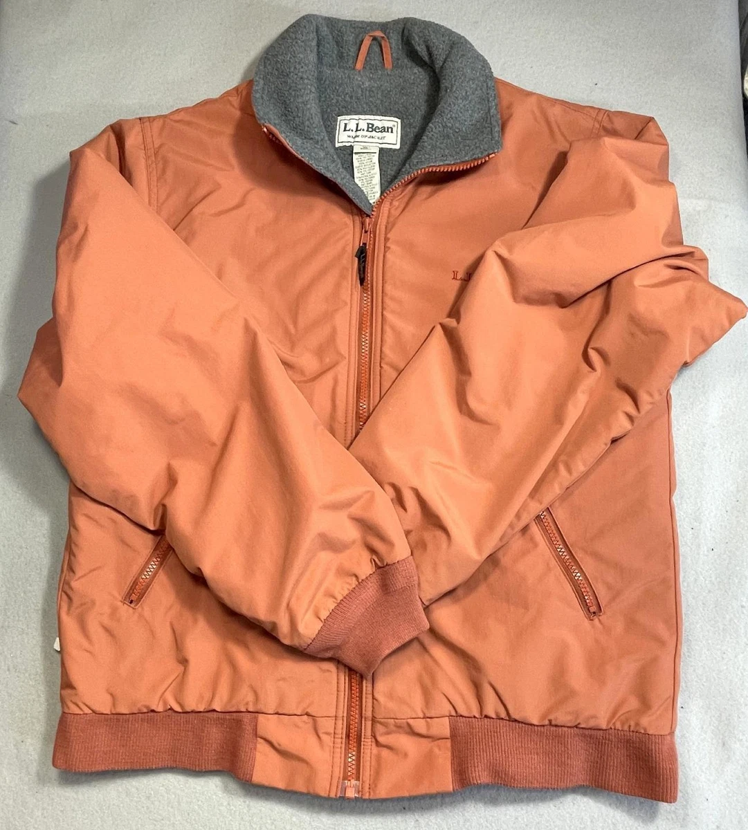 Ll bean orange best sale jacket
