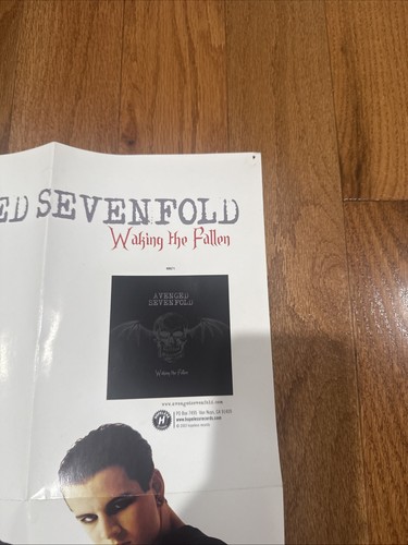 Super Rare Avenged Sevenfold Waking The Fallen Promo Poster 11x14 M Shadows - Picture 2 of 5