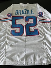Oilers Robert Brazile Signed Jersey W/COA