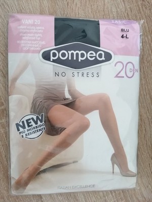 Feinstrumpfhose 20. Marke: Pompea. Farbe: Blu. Größe: 4 - Large.