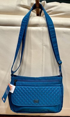 Lug Swivel RFID Ocean Blue Travel Crossbody Shoulder Bag NWT Bk | eBay