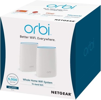 Orbi Ac3000 Router Netgear Orbi AC3000 Trri-Band Wireless Router - White, Pack of 2 (RBK50 ...