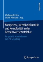 Wolfgang Kersten (U. A.) | Kompetenz, InterdisziplinaritäT Und KomplexitäT In...